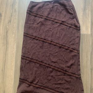 Needy by D.A.R. Long Brown Skirt Small